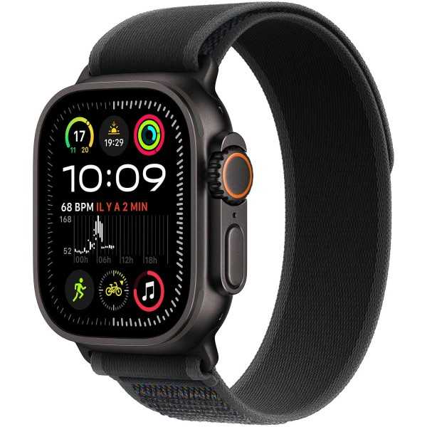 APPLE Watch Ultra 2 49mm boitier titane noir GPS + Cellular - Neuf