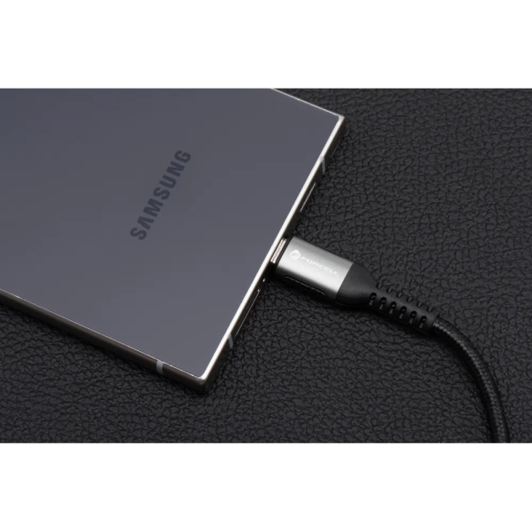 FORCELL F-ENERGY Câble nylon tressé USB-C vers USB-C 5A 100W 2m