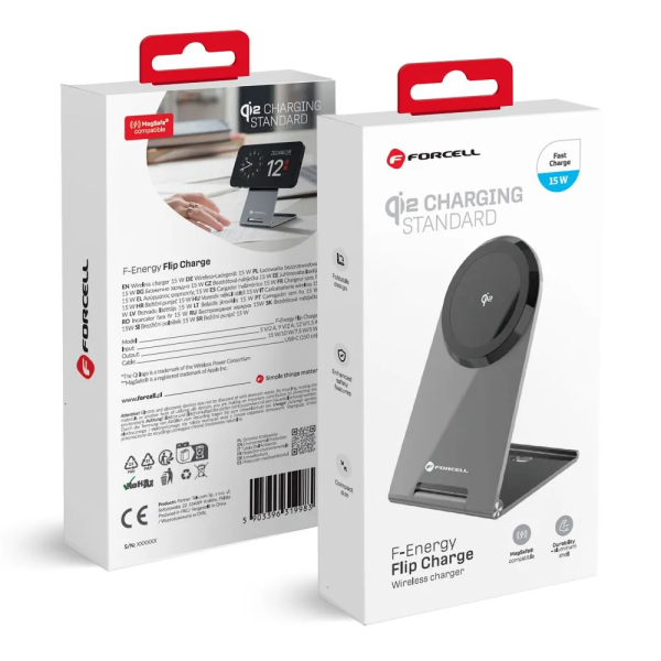 FORCELL F-ENERGY Support de charge MagSafe 15W avec câble USB-C 1,5m