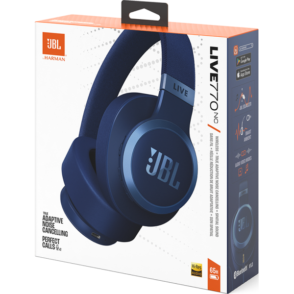 JBL Casque Bluetooth Live 770NC ANC avec Micro Supra-auriculaire