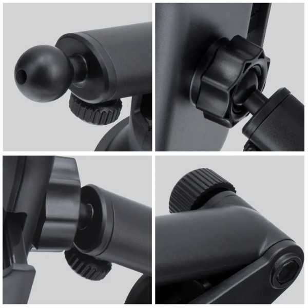 FORCELL Support de téléphone en carbone pour voiture pare-brise ave...