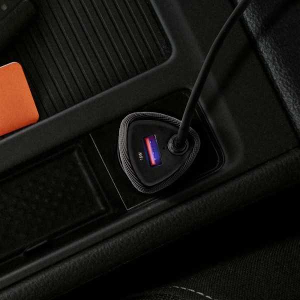 FORCELL F-ENERGY Chargeur adaptateur rapide carbone pour voiture US...