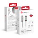 FORCELL F-ENERGY Câble métal charge rapide USB-C vers Lightning 27W 1m