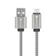 FORCELL F-ENERGY Câble métal charge rapide USB-A vers Lightning 2,4...