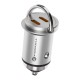 FORCELL F-ENERGY Mini chargeur adaptateur pour voiture 2x USB-C 30W