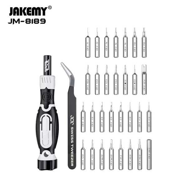 JAKEMY JM-8189B Kit Tournevis 32en1