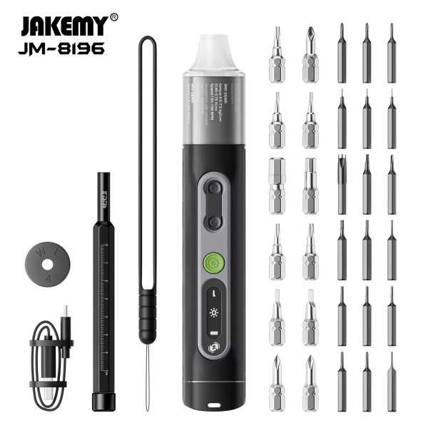 JAKEMY JM-8196 Tournevis Electrique (35 en 1)