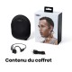 Contenu du coffret SHOKZ OpenRun Pro Noir - Ecouteurs bluetooth TWS à conduction osseuse