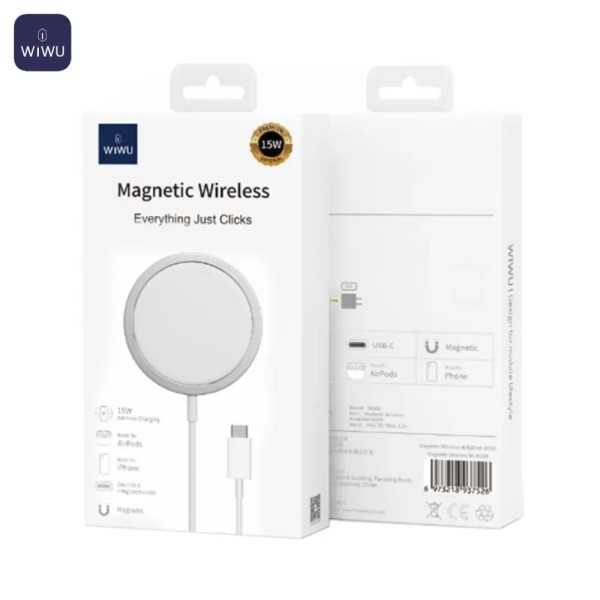 Chargeur MagSafe Wiwu W009 15W Blanc