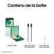 Contenu de la boîte du SAMSUNG Galaxy Z Flip 6 Vert d'eau - Neuf