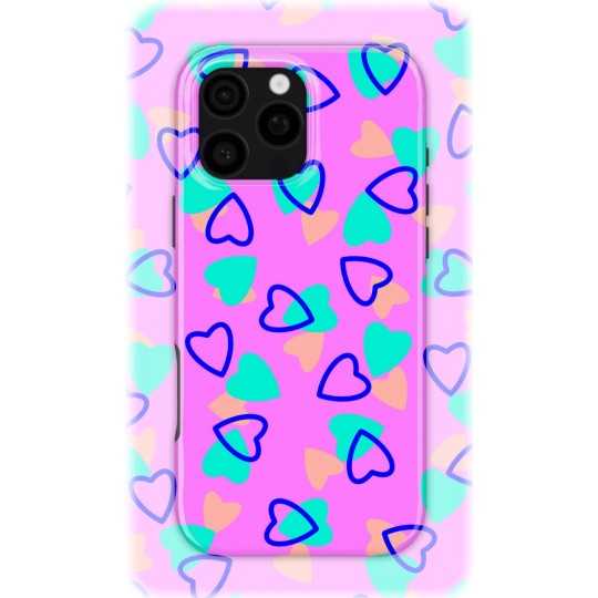 Colorful Love | Coque de téléphone 3D 2en1 Ultra-résistante