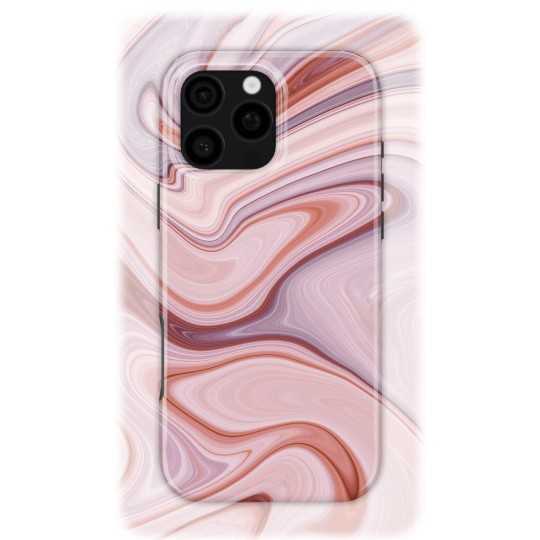 Pinkish Strata | Coque de téléphone 3D 2en1 Ultra-résistante
