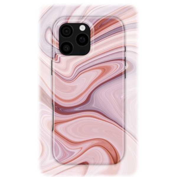 Pinkish Strata | Coque de téléphone 3D 2en1 Ultra-résistante