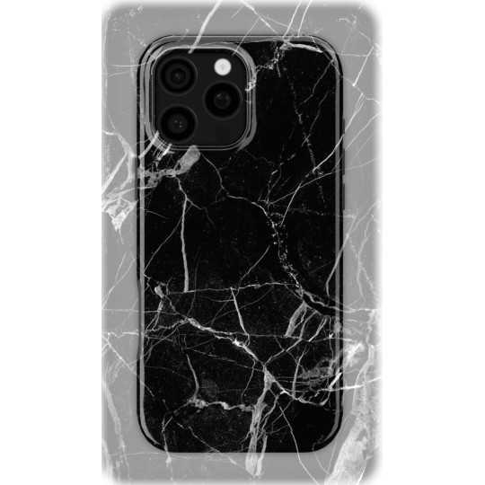 Broken Black Marble | Coque de téléphone 3D 2en1 Ultra-résistante