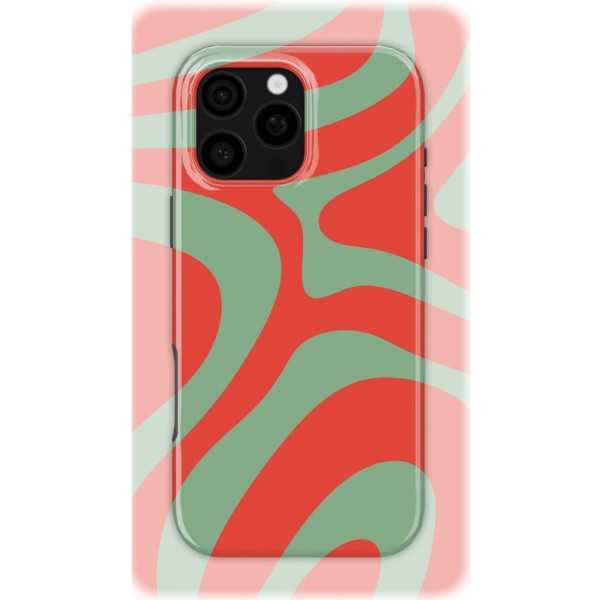 Crimson Oasis | Coque de téléphone 3D 2en1 Ultra-résistante