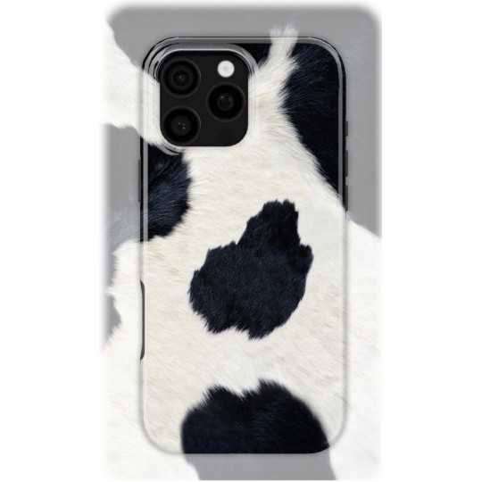 Cowhide Chic | Coque de téléphone 3D 2en1 Ultra-résistante