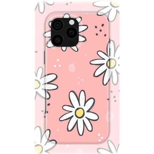 Pink Daisies | Coque de téléphone 3D 2en1 Ultra-résistante