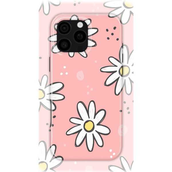 Pink Daisies | Coque de téléphone 3D 2en1 Ultra-résistante