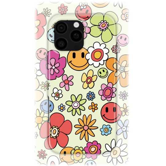 Whimsical Flowers| Coque de téléphone 3D 2en1 Ultra-résistante