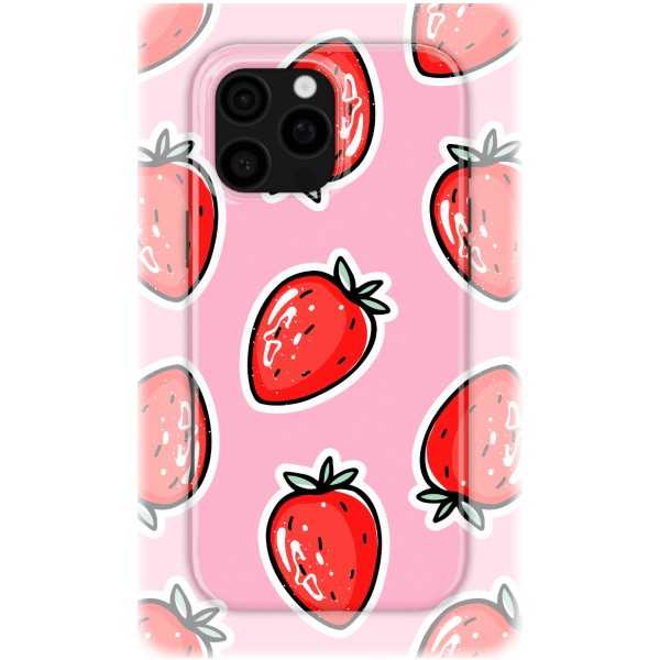 Strawberry Stickers | Coque de téléphone 3D 2en1 Ultra-résistante