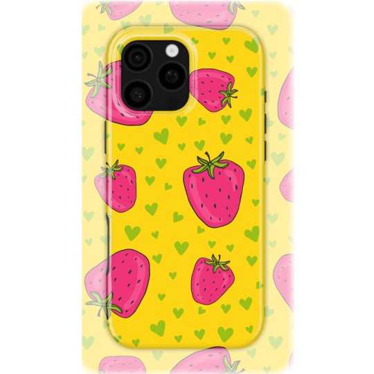 Lovely Strawberries | Coque de téléphone 3D 2en1 Ultra-résistante