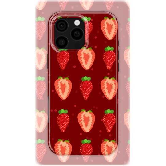 Strawberries Wall | Coque de téléphone 3D 2en1 Ultra-résistante