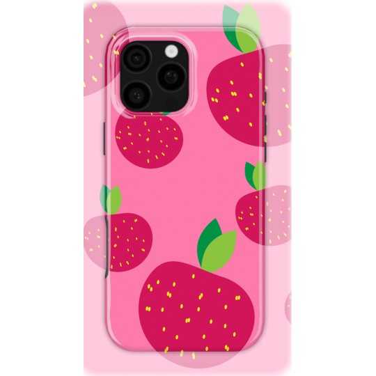 Strawberry Dreamscape | Coque de téléphone 3D 2en1 Ultra-résistante