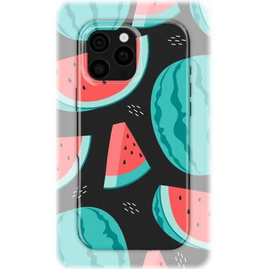 Midnight Watermelons | Coque de téléphone 3D 2en1 Ultra-résistante