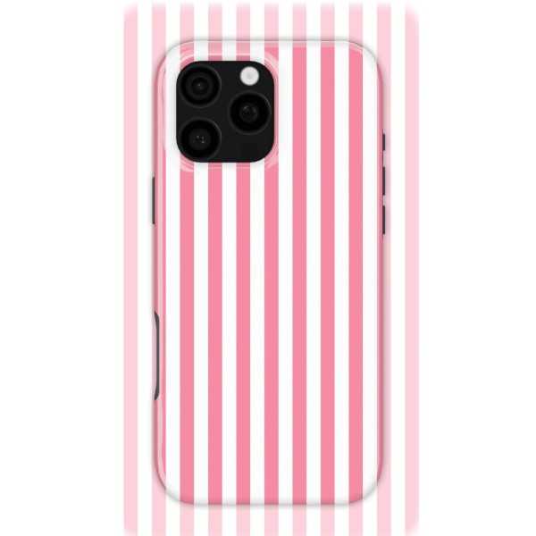 Pink Stripes | Coque de téléphone 3D 2en1 Ultra-résistante
