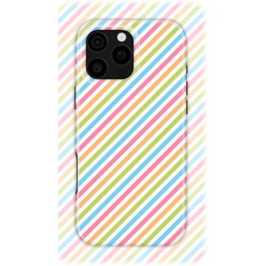 Rainbow Stripes | Coque de téléphone 3D 2en1 Ultra-résistante