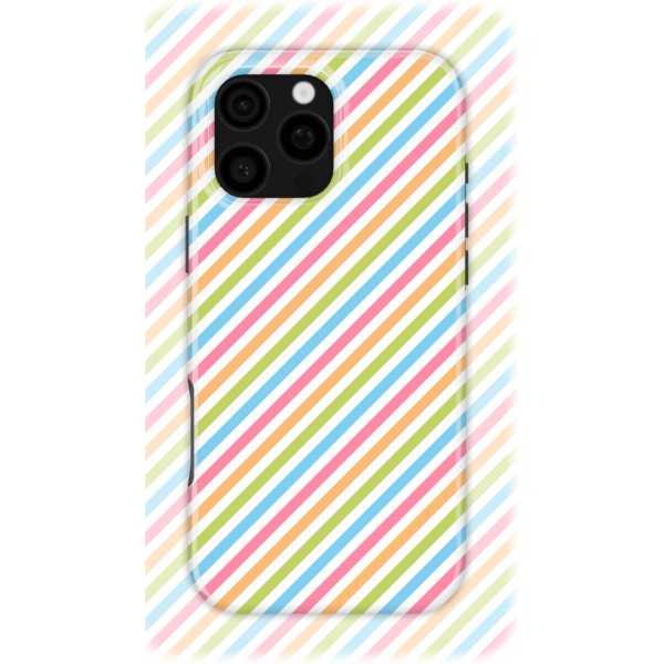 Rainbow Stripes | Coque de téléphone 3D 2en1 Ultra-résistante