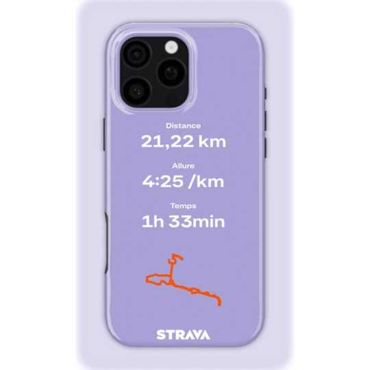 Mon Run Strava - Mauve | Coque 3D 2en1 Ultra-résistante