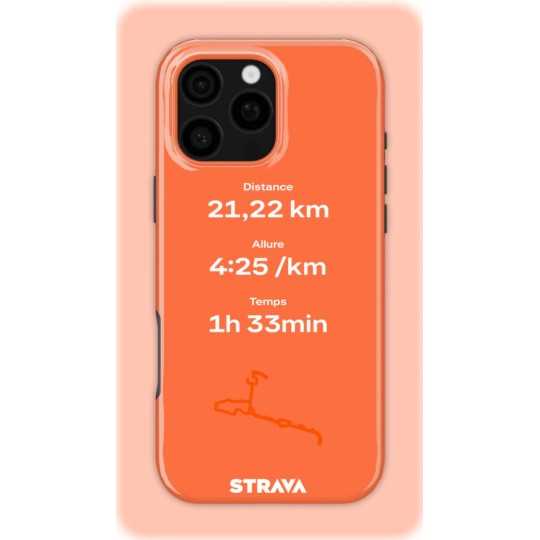 Mon Run Strava - Orange | Coque 3D 2en1 Ultra-résistante
