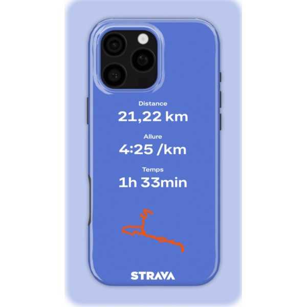 Mon Run Strava - Bleu intens | Coque 3D 2en1 Ultra-résistante