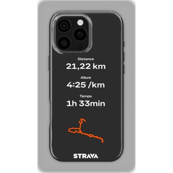 Mon Run Strava - Noir | Coque 3D 2en1 Ultra-résistante