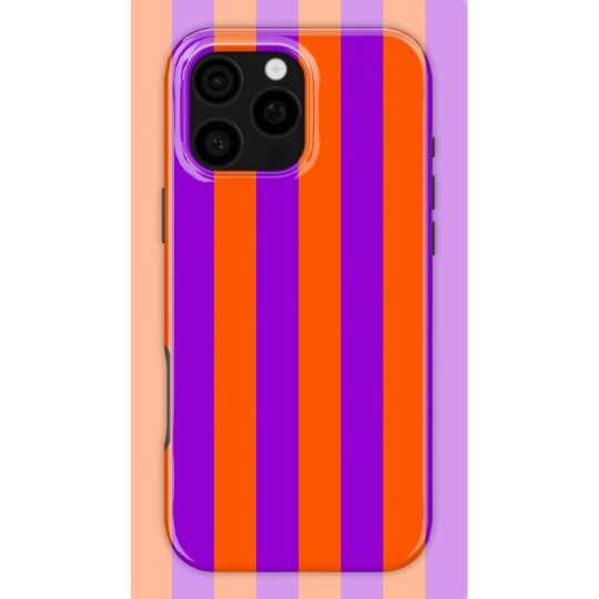 Orange Stripes Case | Coque de téléphone 3D 2en1 Ultra-résistante