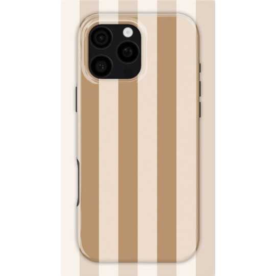 Light Brown Stripes Case | Coque de téléphone 3D 2en1 Ultra-résistante