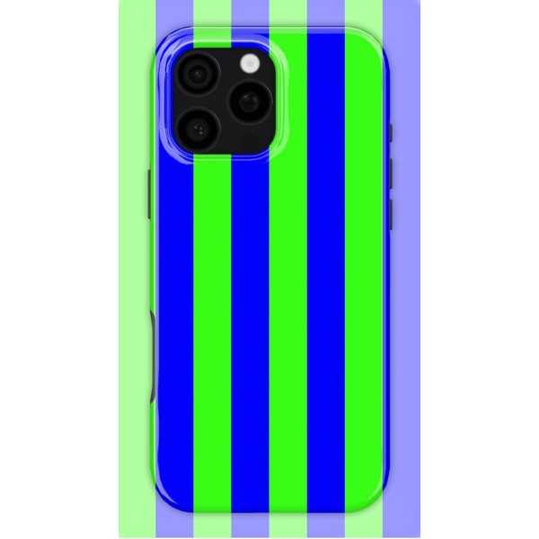 Neon Green Stripes Case | Coque de téléphone 3D 2en1 Ultra-résistante