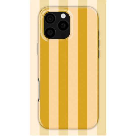 Salted Caramel Stripes Case | Coque de téléphone 3D 2en1 Ultra-résistante