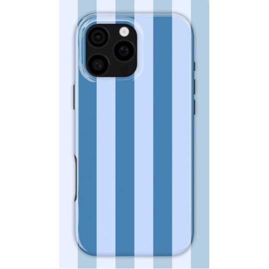 Blue Stripes Case | Coque de téléphone 3D 2en1 Ultra-résistante