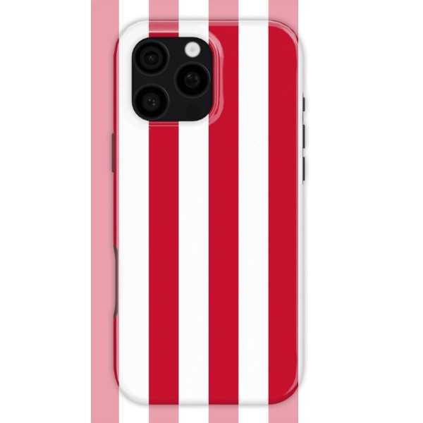Red Stripes Case | Coque de téléphone 3D 2en1 Ultra-résistante