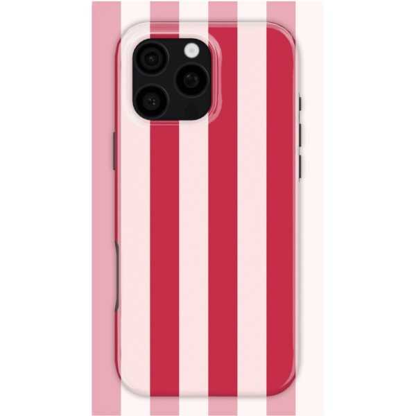 Sweet Red Stripes Case | Coque de téléphone 3D 2en1 Ultra-résistante