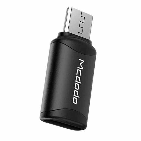 MCDODO Adaptateur OTG OT-7690 Type-C Femelle vers MicroUSB Noir