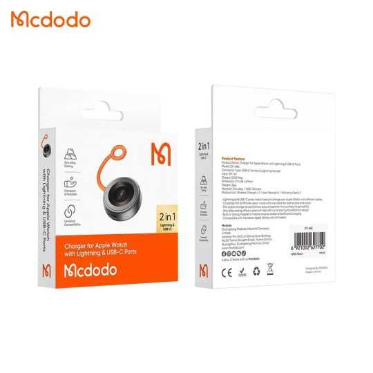 MCDODO Chargeur magnétique sans fil pour montre connectée pour Apple Watch et AirPods