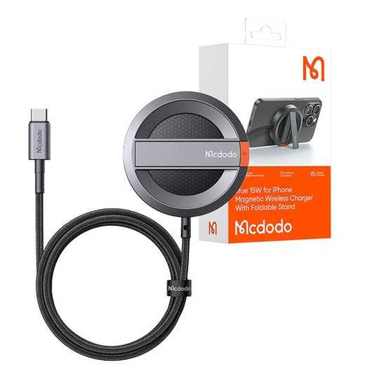 MCDODO Chargeur à induction 15W pour iPhone (avec Support Pliable)