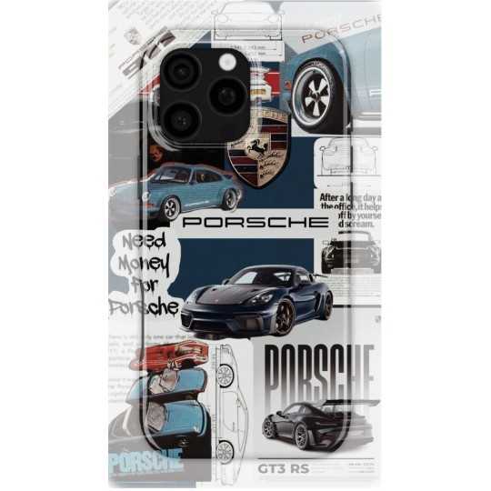 Porsche Scrapbooking | Coque de téléphone 3D 2en1 Ultra-résistante