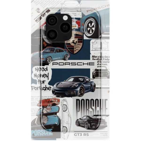 Porsche Scrapbooking | Coque de téléphone 3D 2en1 Ultra-résistante