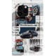 Porsche Scrapbooking | Coque de téléphone 3D 2en1 Ultra-résistante