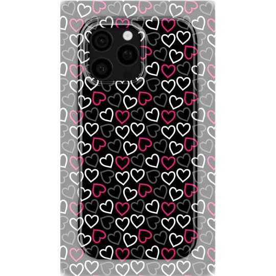 Contrasting Hearts | Coque de téléphone 3D 2en1 Ultra-résistante