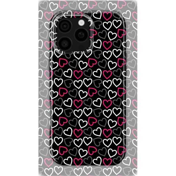 Contrasting Hearts | Coque de téléphone 3D 2en1 Ultra-résistante